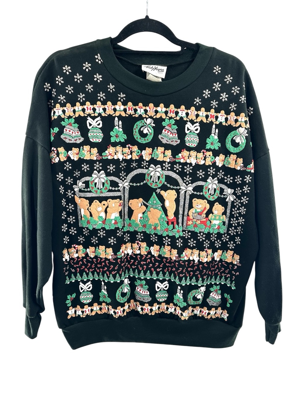 Vintage 90's Deadstock "Ugly" Christmas Crewneck Sweater Made in the USA